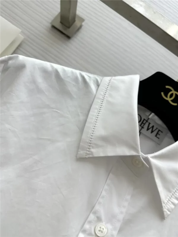 loewe embroidered raw edge shirt - fake designer website