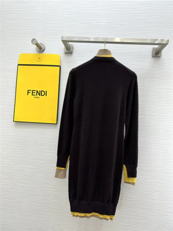 Fendi half turtleneck wool dress - fake designer website