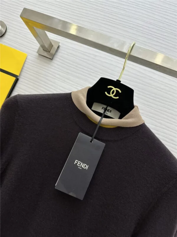 Fendi half turtleneck wool dress - fake designer website