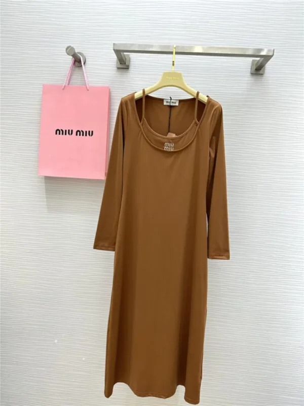 miumiu long sleeve dress - fake designer website