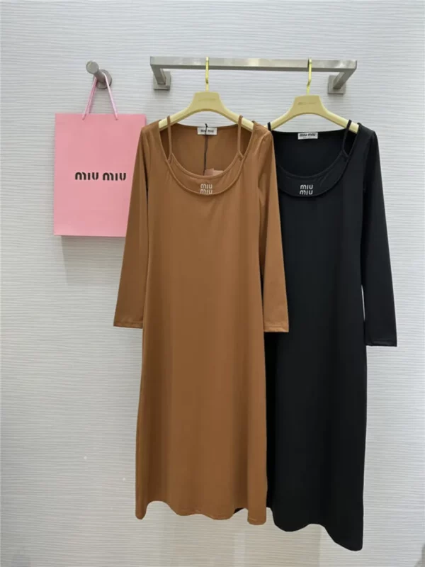 miumiu long sleeve dress - fake designer website