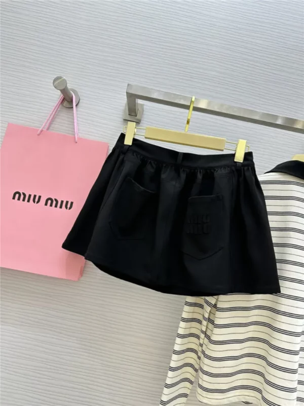 miumiu striped polo long sleeved suit - fake designer website