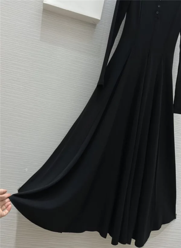 celine long sleeve flared dress - fake designer website