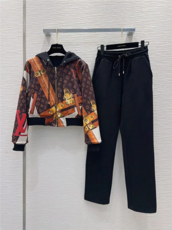 louis vuitton LV sweater jacket + sports trousers set - Replica Louis Vuitton