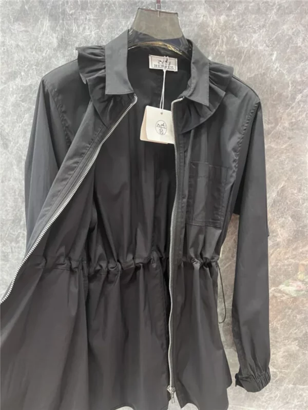 Hermes slim waist zipper shirt jacket - fake designer website