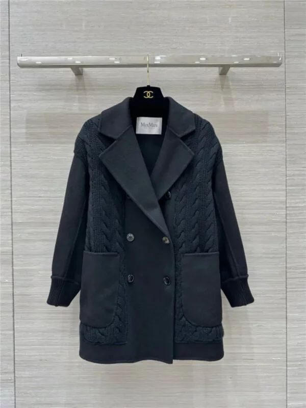 MaxMara patchwork tweed suit coat - fake designer website