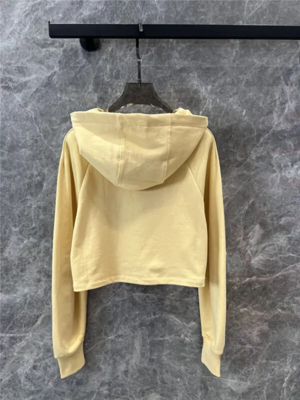 loewe cropped hooded sweatshirt