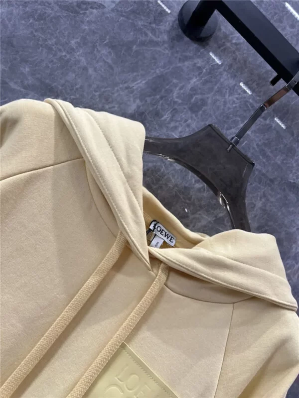 loewe cropped hooded sweatshirt