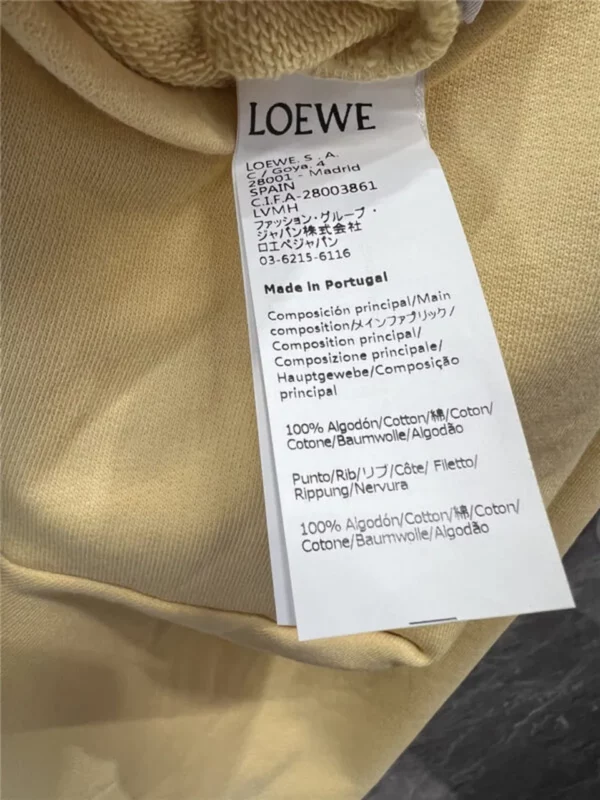 loewe cropped hooded sweatshirt