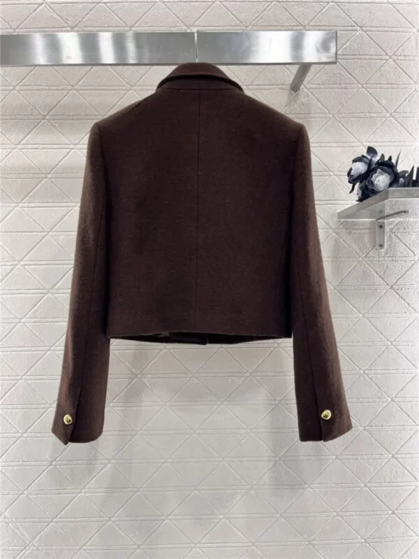 celine lapel tweed jacket