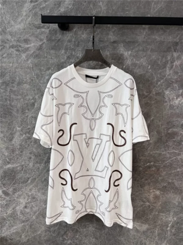 louis vuitton LV round neck short sleeve T shirt - Replica Louis Vuitton