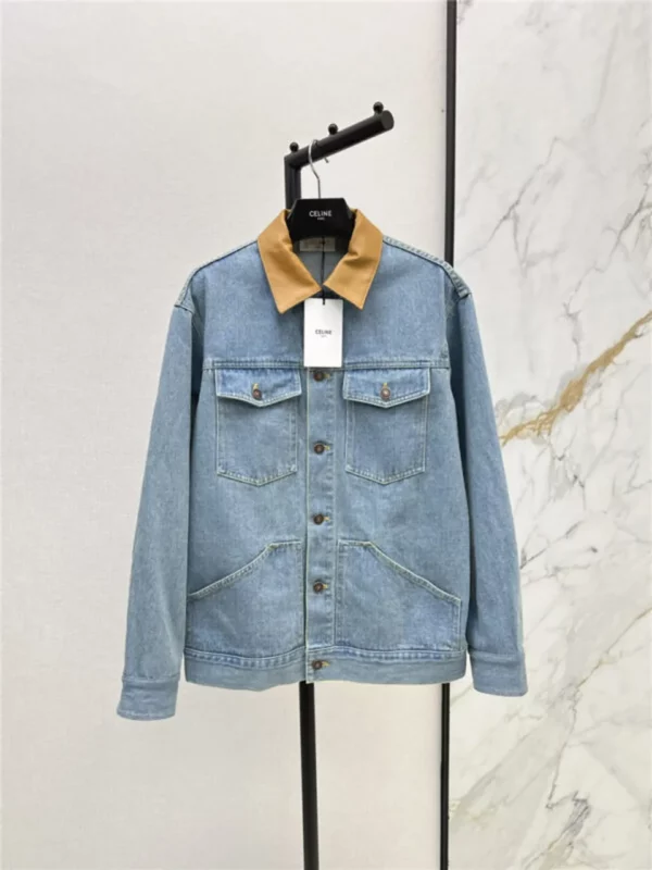 celine loose fitting denim jacket