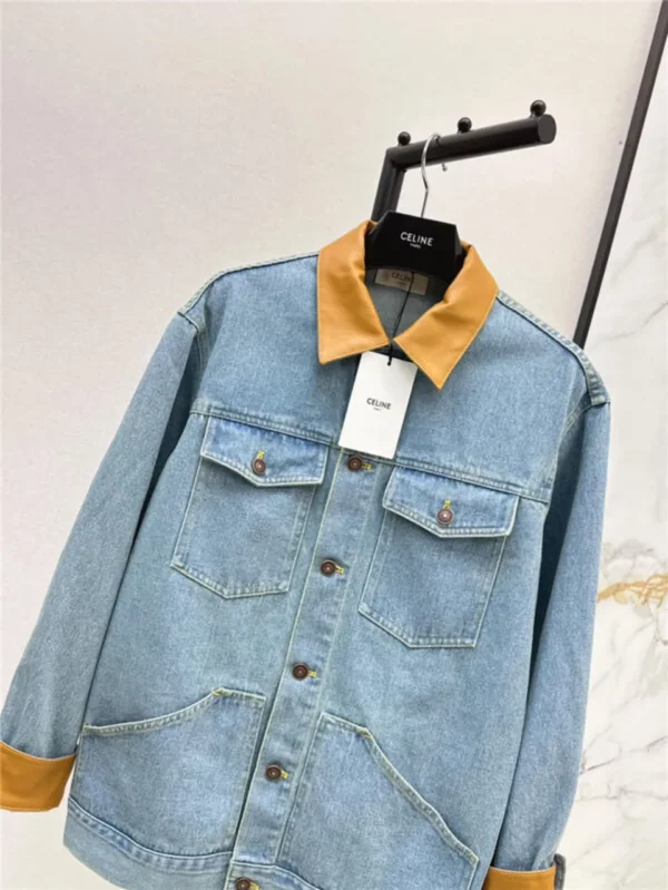 celine loose fitting denim jacket