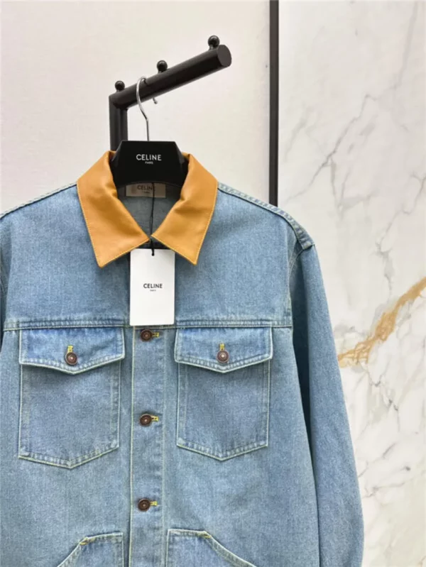 celine loose fitting denim jacket