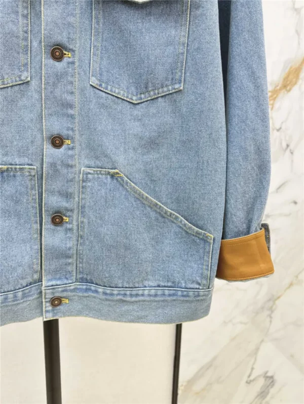 celine loose fitting denim jacket