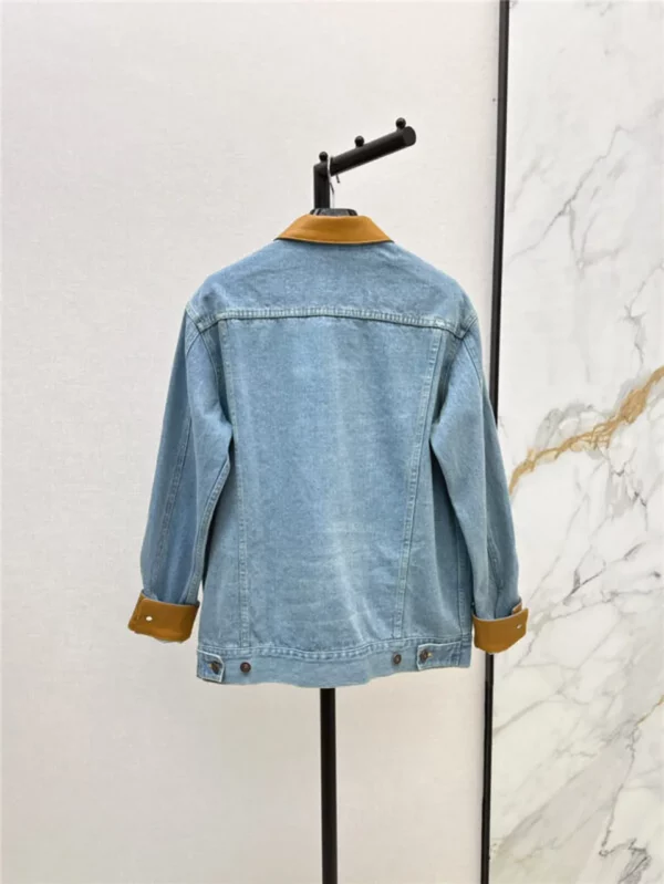 celine loose fitting denim jacket