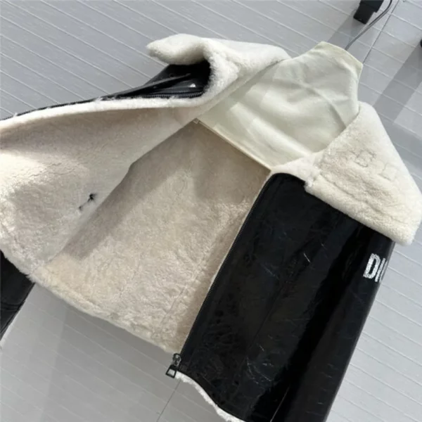 dior leather and shearling biker jacket - Replica Dior