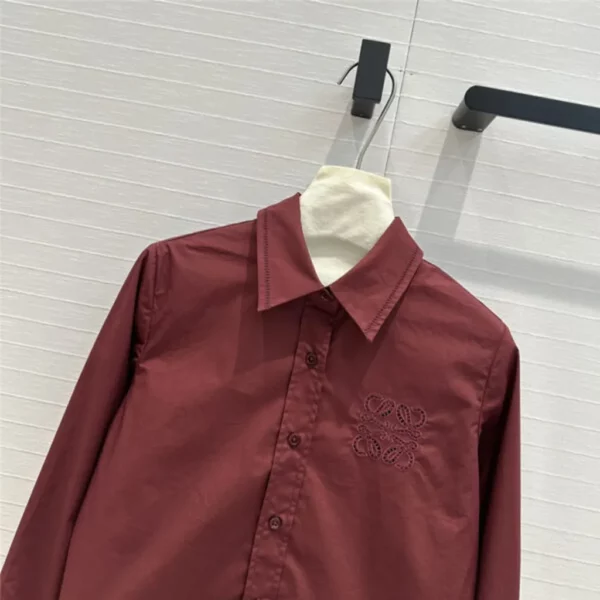 loewe embroidered cropped shirt - high quality reps clothing