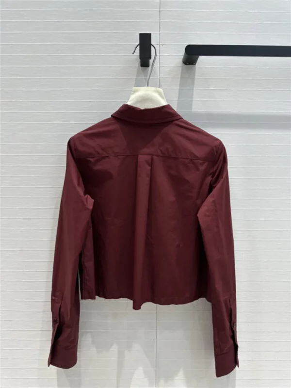 loewe embroidered cropped shirt - high quality reps clothing