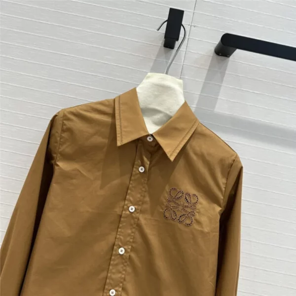 loewe embroidered cropped shirt - high quality reps clothing