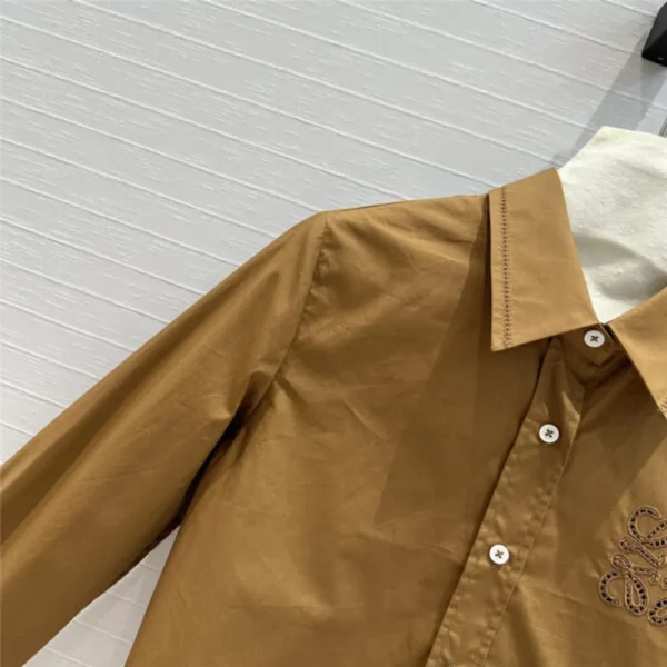 loewe embroidered cropped shirt - high quality reps clothing