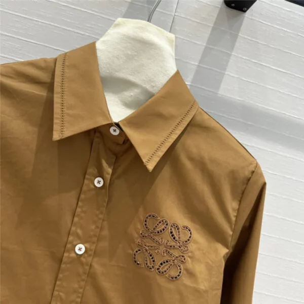 loewe embroidered cropped shirt - high quality reps clothing