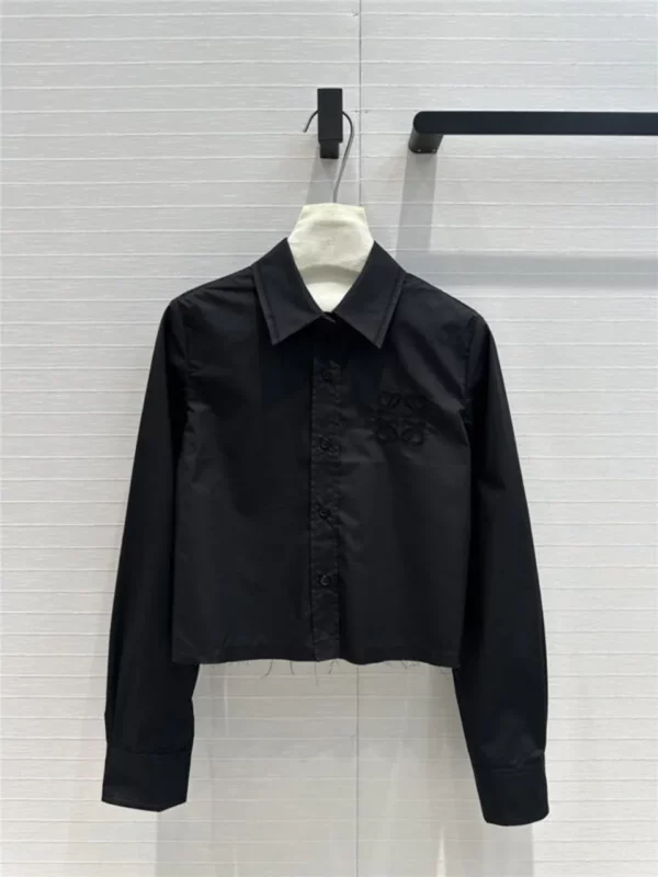 loewe embroidered cropped shirt - high quality reps clothing