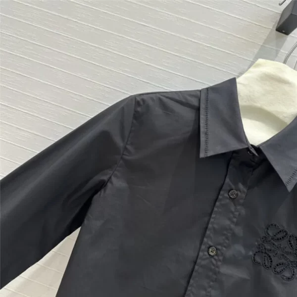 loewe embroidered cropped shirt - high quality reps clothing