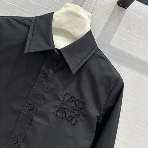 loewe embroidered cropped shirt - high quality reps clothing