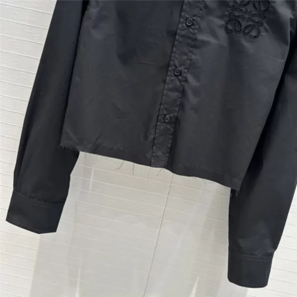 loewe embroidered cropped shirt - high quality reps clothing