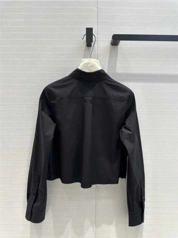 loewe embroidered cropped shirt - high quality reps clothing