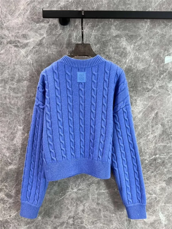 loewe cable knit sweater - high quality reps clothing