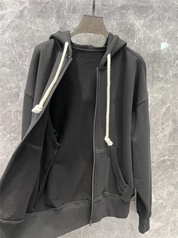 acne studios zip up sweatshirt jacket - high quality reps clothing