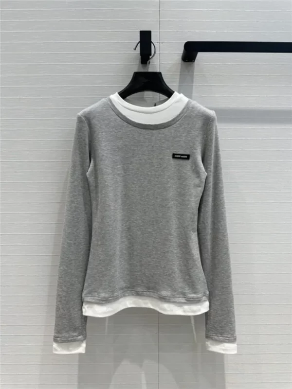 miumiu Basic long sleeved T shirt - high quality reps clothing