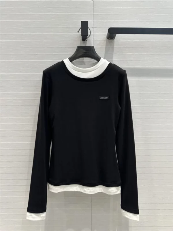 miumiu Basic long sleeved T shirt - high quality reps clothing