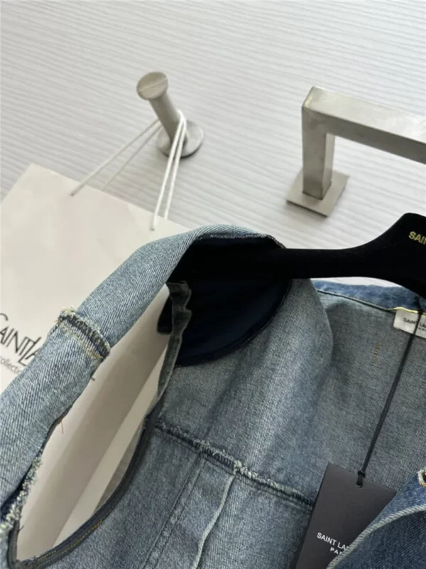 YSL classic denim vest