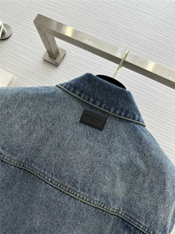 YSL classic denim vest