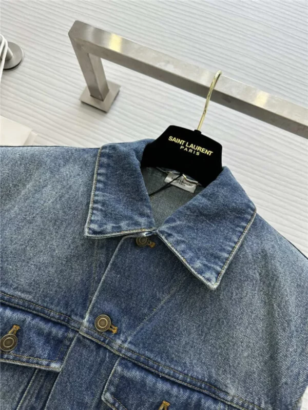 YSL classic denim vest