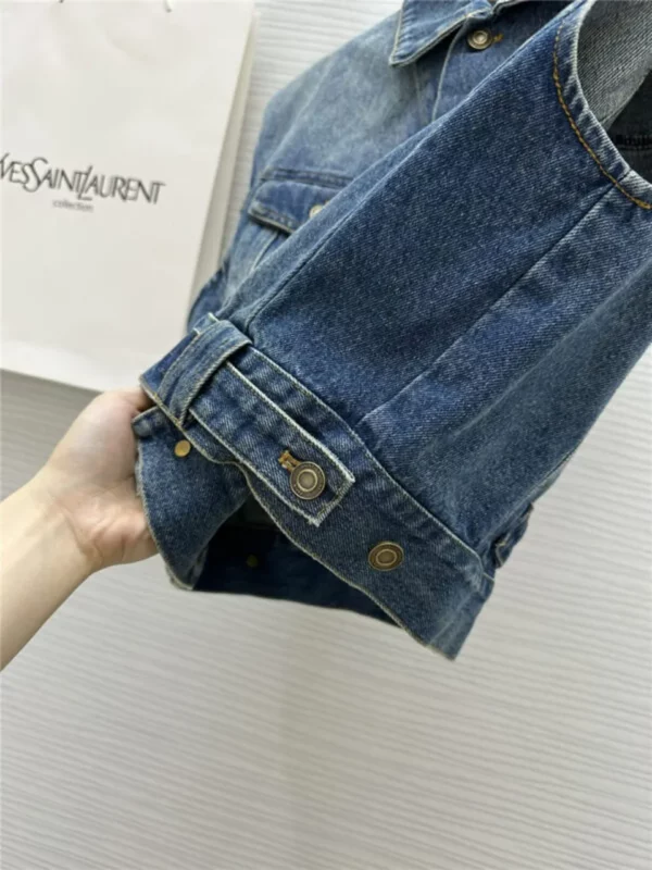 YSL classic denim vest