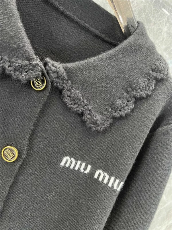 miumiu long sleeve knitted cardigan - designer replica website