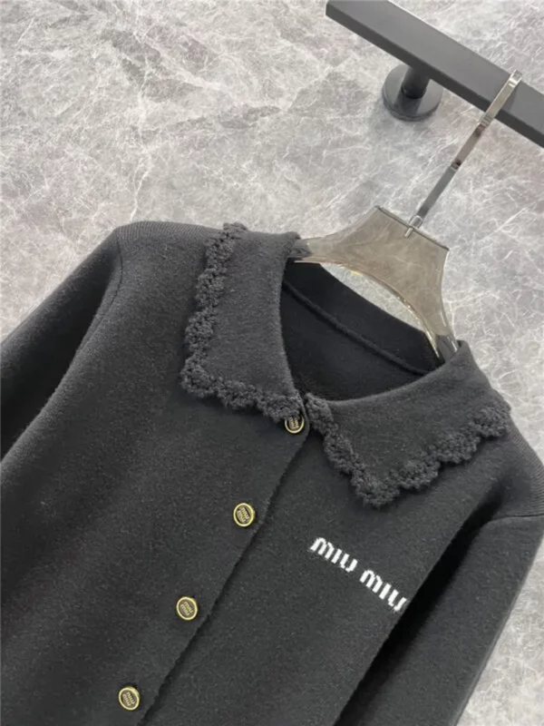 miumiu long sleeve knitted cardigan - designer replica website