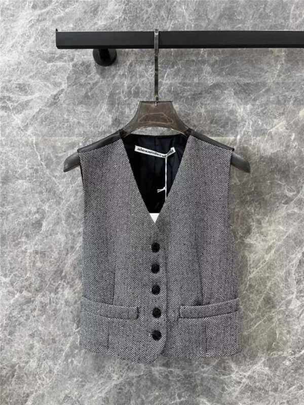 alexander wang patchwork suit vest - designer replica website