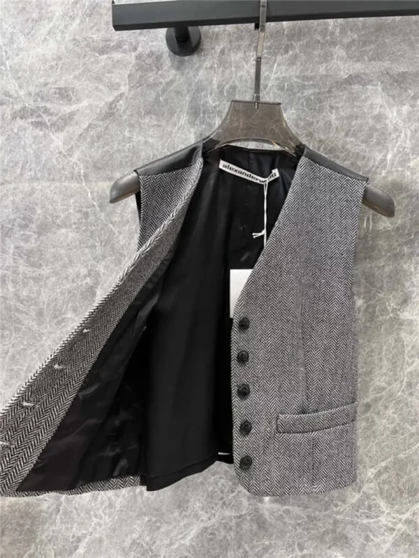 alexander wang patchwork suit vest - designer replica website