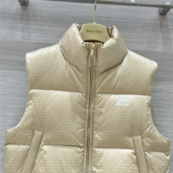 miumiu jacquard down vest - designer replica website