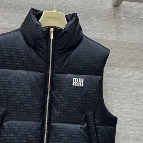 miumiu jacquard down vest - designer replica website