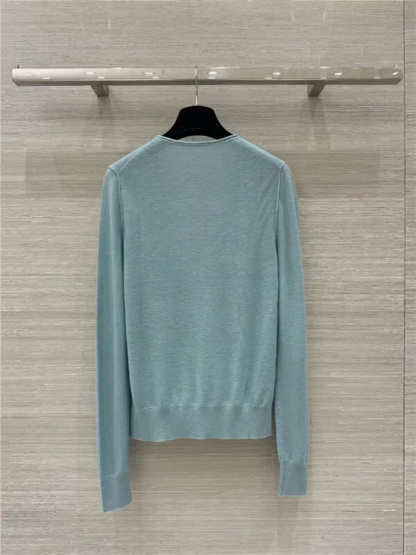 YSL V neck wool base top - designer replica website