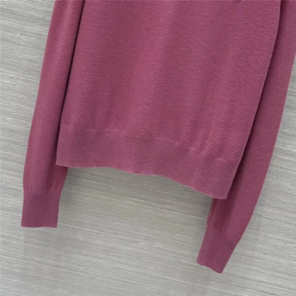 YSL V neck wool base top - designer replica website