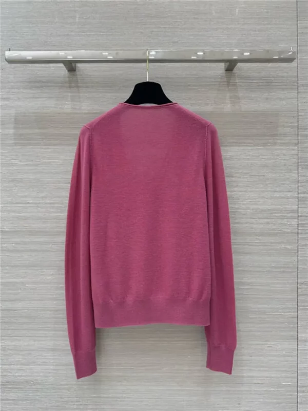 YSL V neck wool base top - designer replica website