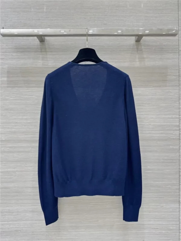 YSL V neck wool base top - designer replica website