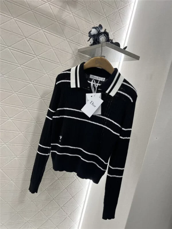 dior lapel knitted long sleeve - Replica Dior